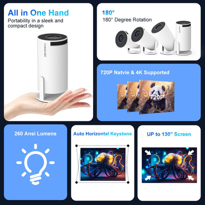 Skyview Projector HY300 Pro 4K  1080P 1280*720P Home Cinema